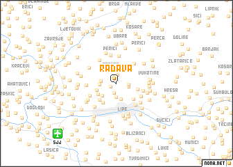 map of Radava