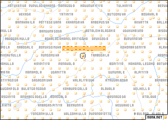 map of Radawadunna