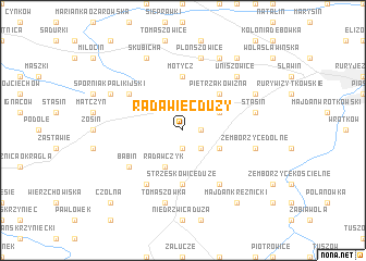 map of Radawiec Duży