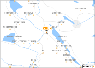 map of Råda