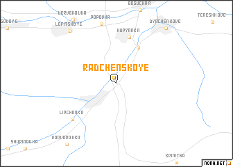 map of Radchenskoye