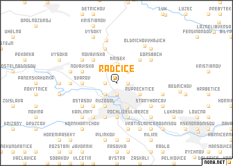 map of Radčice