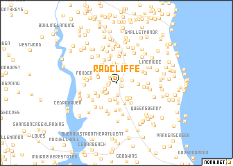 map of Radcliffe