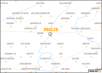 map of Radcze