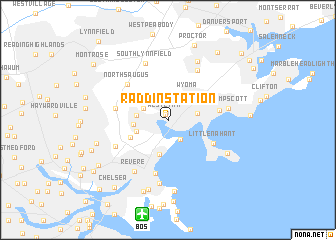 map of Raddin Station