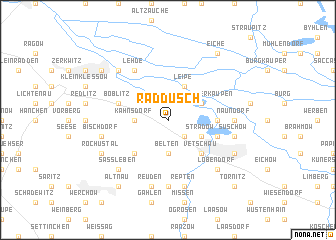 map of Raddusch