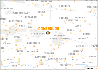 map of Radebaugh