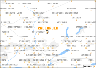 map of Radebrück