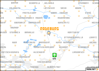 map of Radeburg