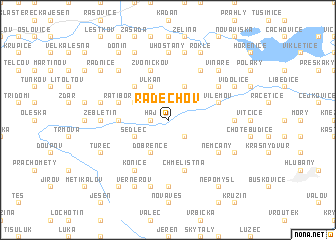 map of Radechov