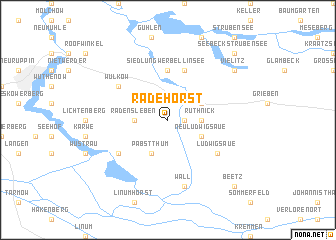 map of Radehorst