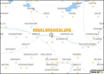 map of Radelandsiedlung