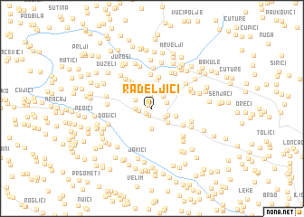 map of Radeljići