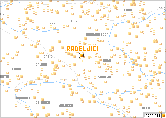 map of Radeljići