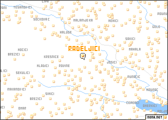 map of Radeljići