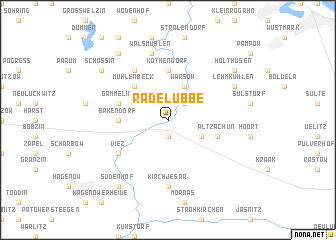 map of Radelübbe