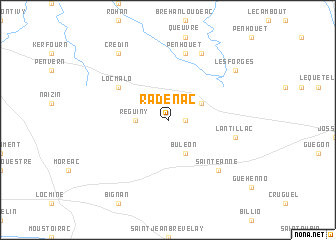 map of Radenac