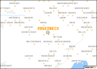 map of Radenbeck