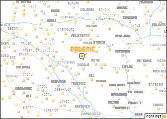 map of Radenić