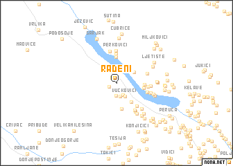 map of Radeni