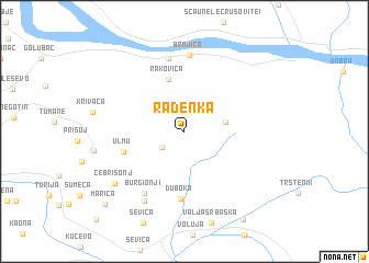 map of Radenka