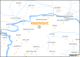 map of Radenković