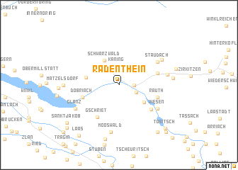 map of Radenthein