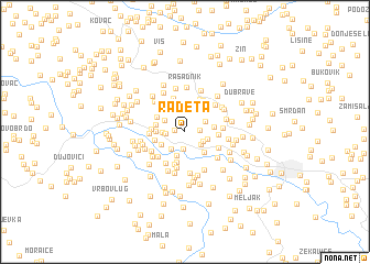 map of Radeta