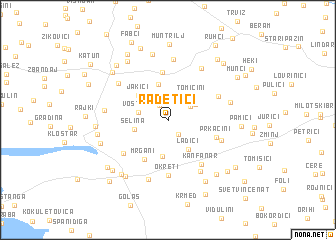 map of Radetići