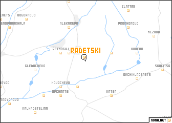 map of Radetski