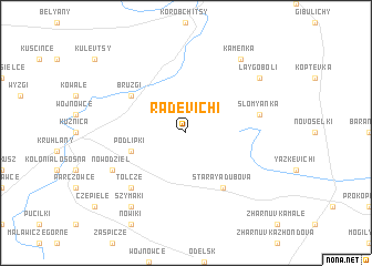 map of Radevichi