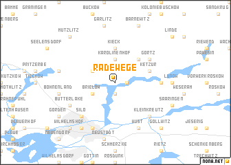 map of Radewege