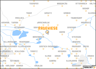 map of Radewiese