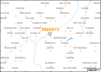 map of Radewitz