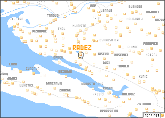 map of Radež