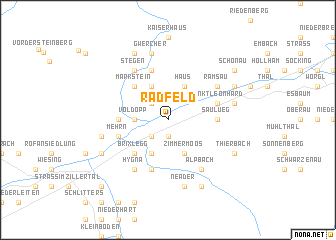 map of Radfeld