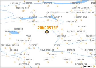 map of Radgostsy