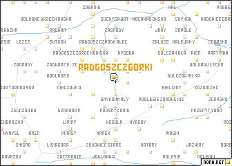 map of Radgoszcz Górki