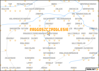 map of Radgoszcz Podlesie