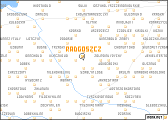 map of Radgoszcz