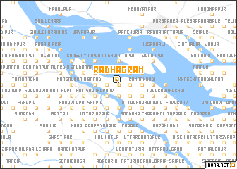 map of Rādhāgrām