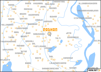 map of Rādhan