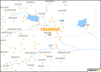 map of Rādhāpur