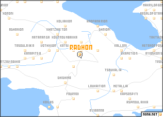 map of Rádhon