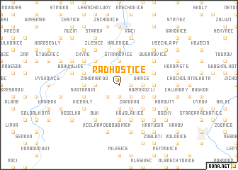map of Radhostice