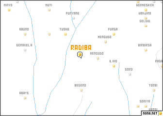 map of Radiba