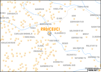 map of Radičevci