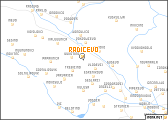 map of Radičevo