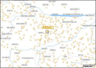 map of Radići