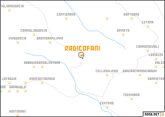 map of Radicofani